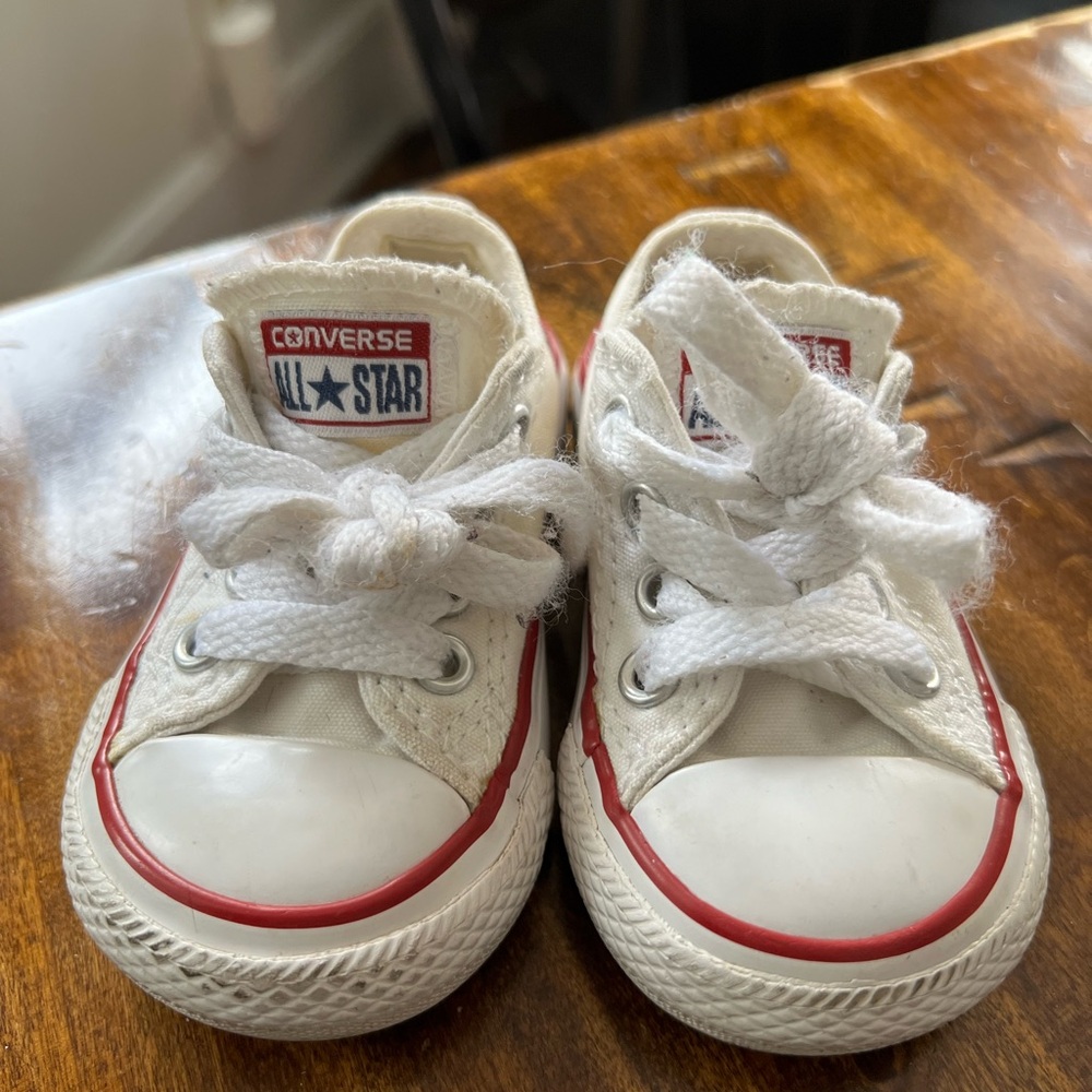 White Toddler Converse Sneakers